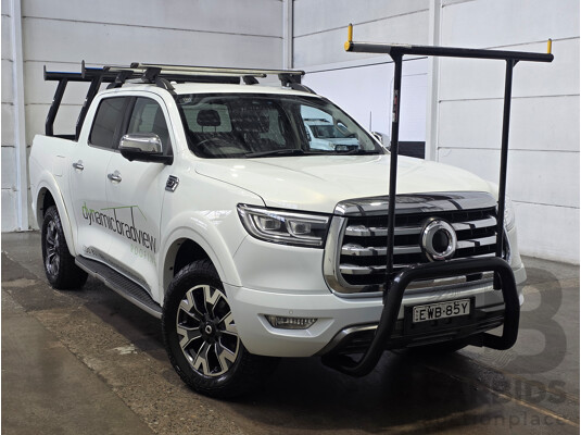 8/2022 GWM Cannon-X (4x4) Dual Cab Utility White Turbo Diesel 2.0L