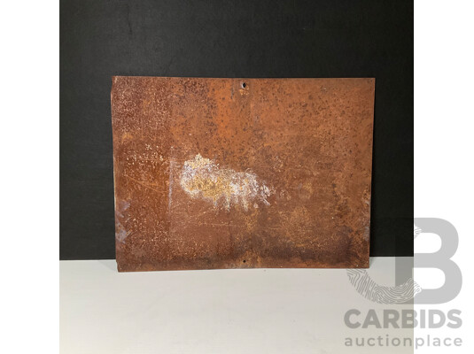 Canberrra Early 1980's R.Bertram Steel Real Estate Advertising Sign