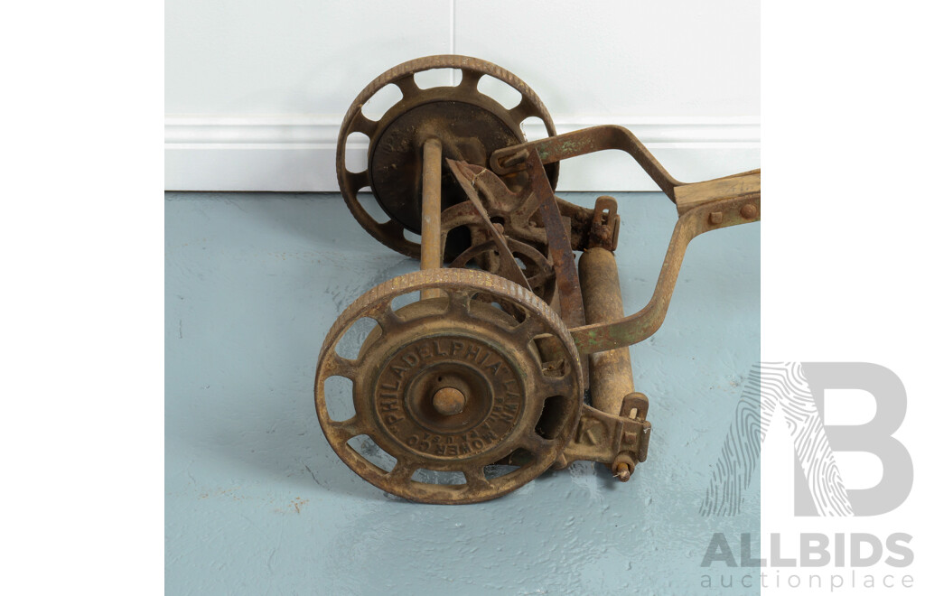 Antique Philadelphia Mower Co Push Mower, Circa 1925