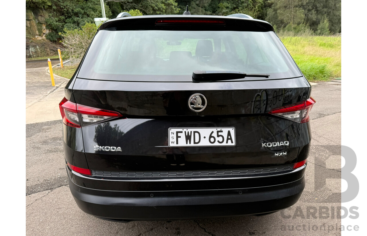 03/2018 Skoda Kodiaq 132 TSI (4x4) 4x4 NS MY18 4D Wagon Black 2.0L