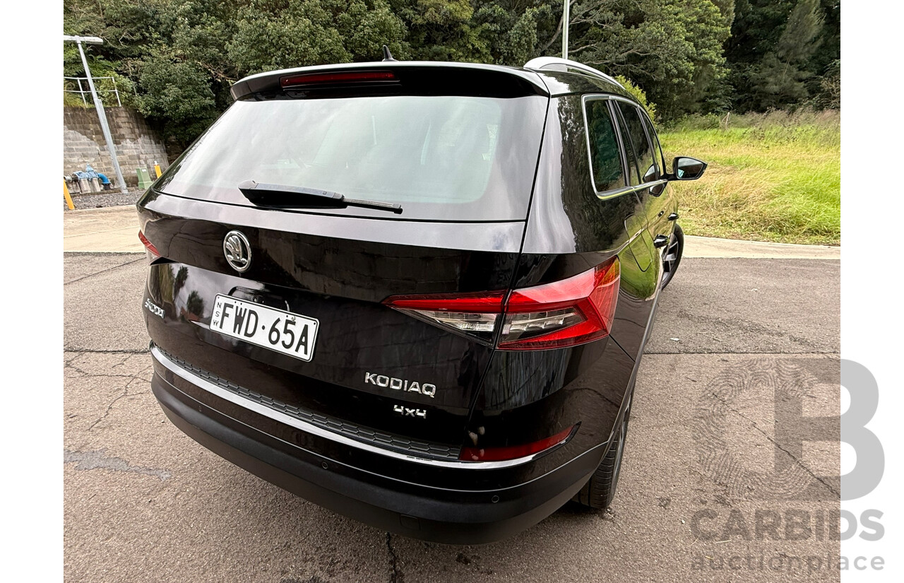 03/2018 Skoda Kodiaq 132 TSI (4x4) 4x4 NS MY18 4D Wagon Black 2.0L