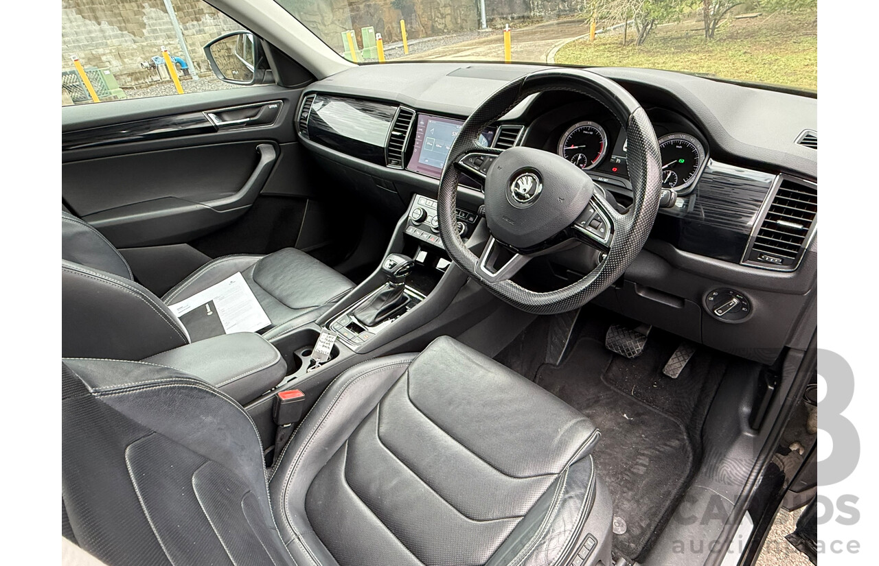 03/2018 Skoda Kodiaq 132 TSI (4x4) 4x4 NS MY18 4D Wagon Black 2.0L