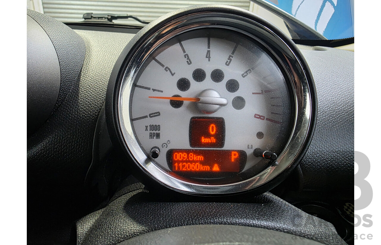 2/2012 Mini Cooper Countryman R60 MY12 4d Wagon True Blue Metallic 1.6L