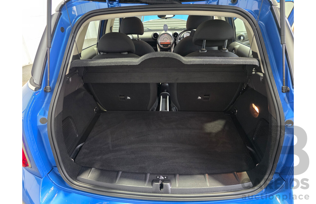 2/2012 Mini Cooper Countryman R60 MY12 4d Wagon True Blue Metallic 1.6L