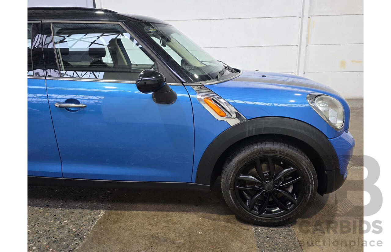2/2012 Mini Cooper Countryman R60 MY12 4d Wagon True Blue Metallic 1.6L
