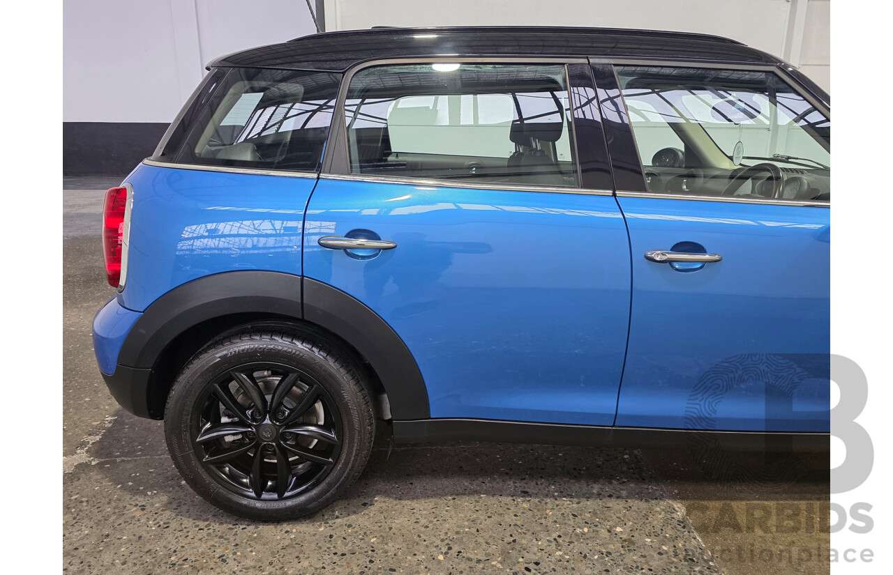2/2012 Mini Cooper Countryman R60 MY12 4d Wagon True Blue Metallic 1.6L