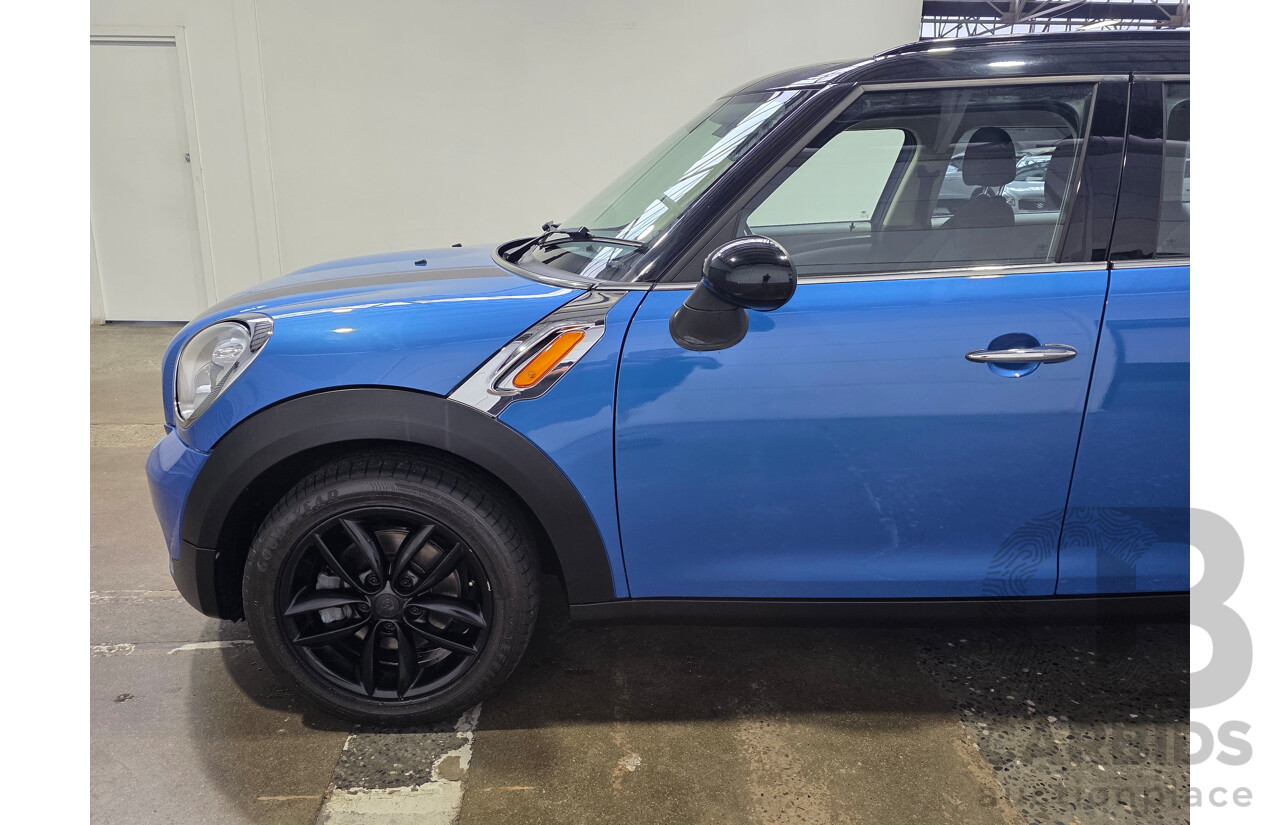 2/2012 Mini Cooper Countryman R60 MY12 4d Wagon True Blue Metallic 1.6L