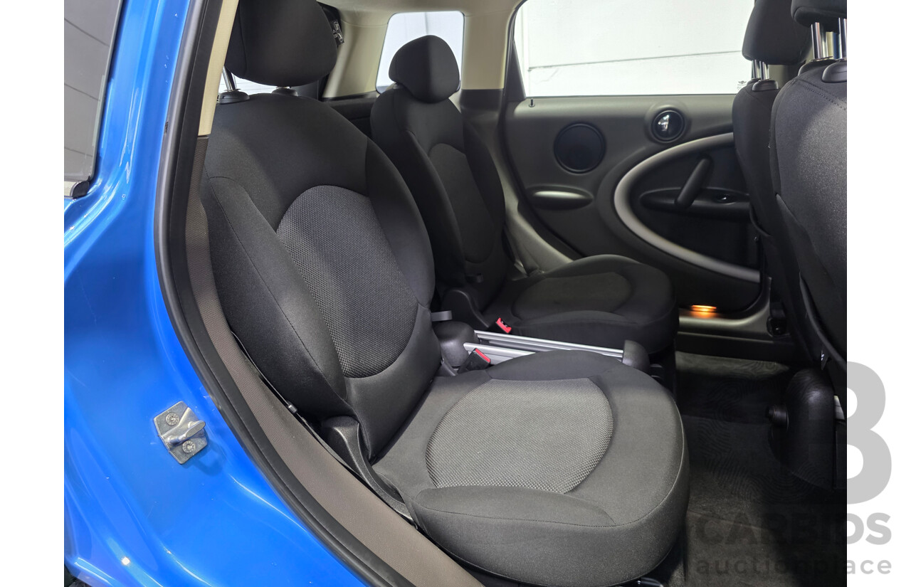 2/2012 Mini Cooper Countryman R60 MY12 4d Wagon True Blue Metallic 1.6L