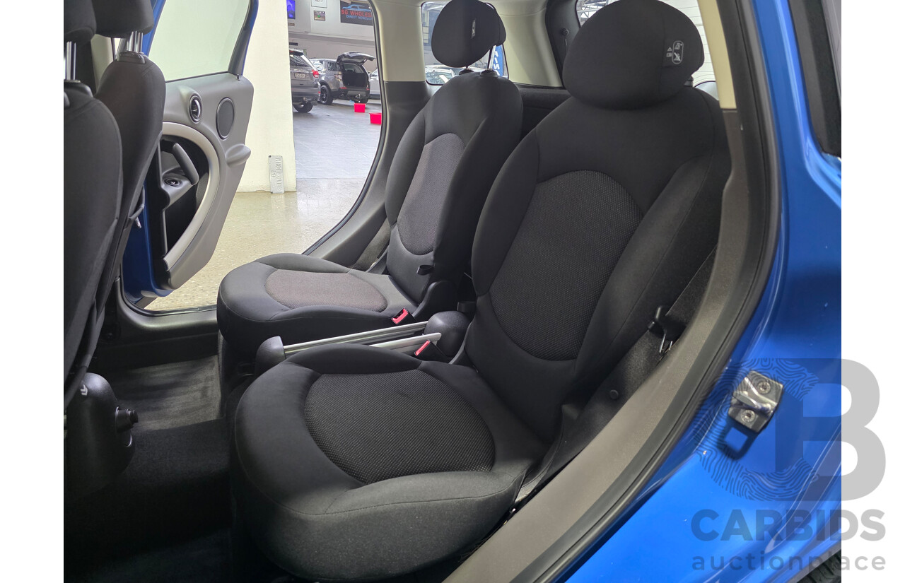 2/2012 Mini Cooper Countryman R60 MY12 4d Wagon True Blue Metallic 1.6L