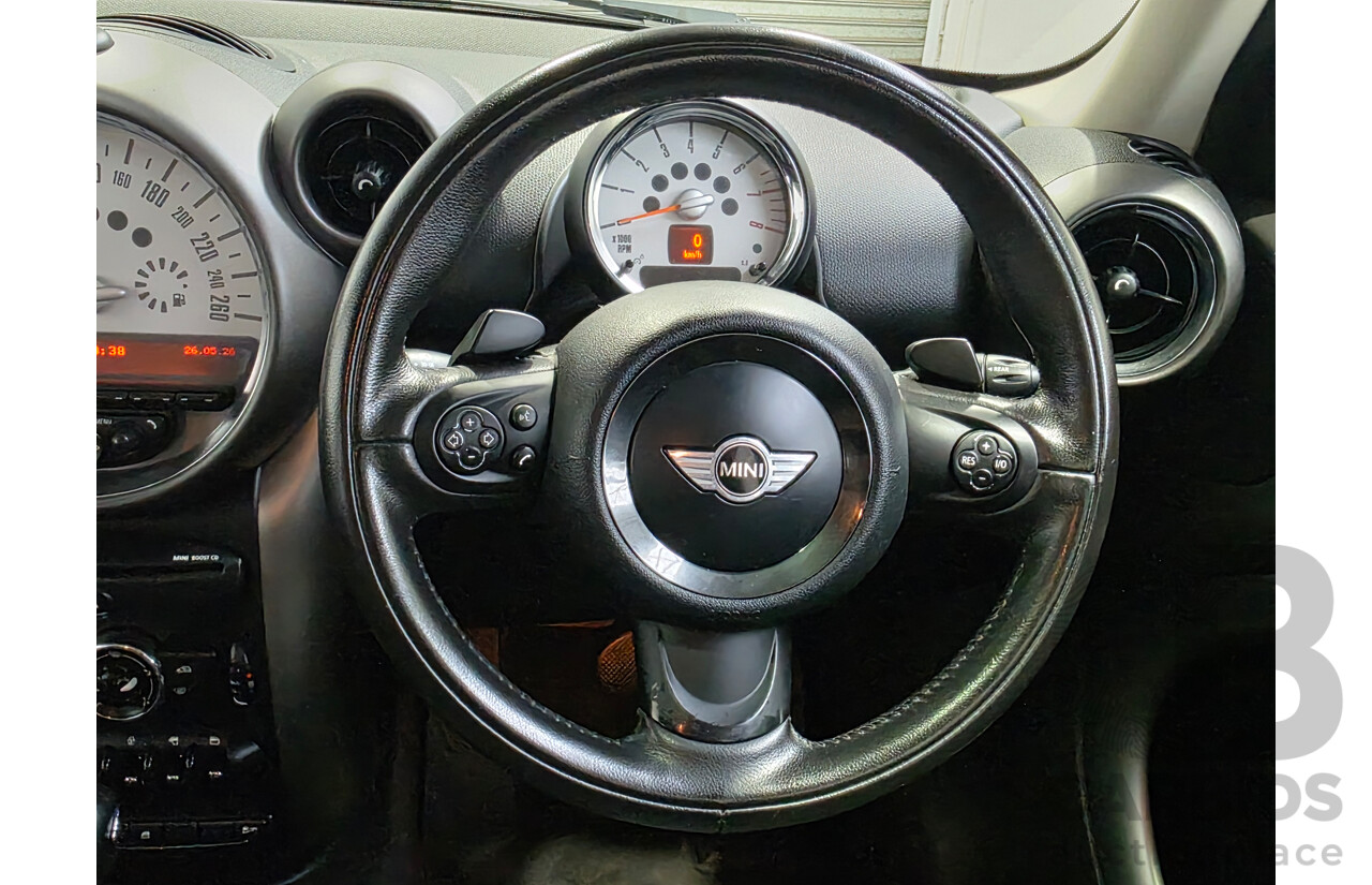 2/2012 Mini Cooper Countryman R60 MY12 4d Wagon True Blue Metallic 1.6L
