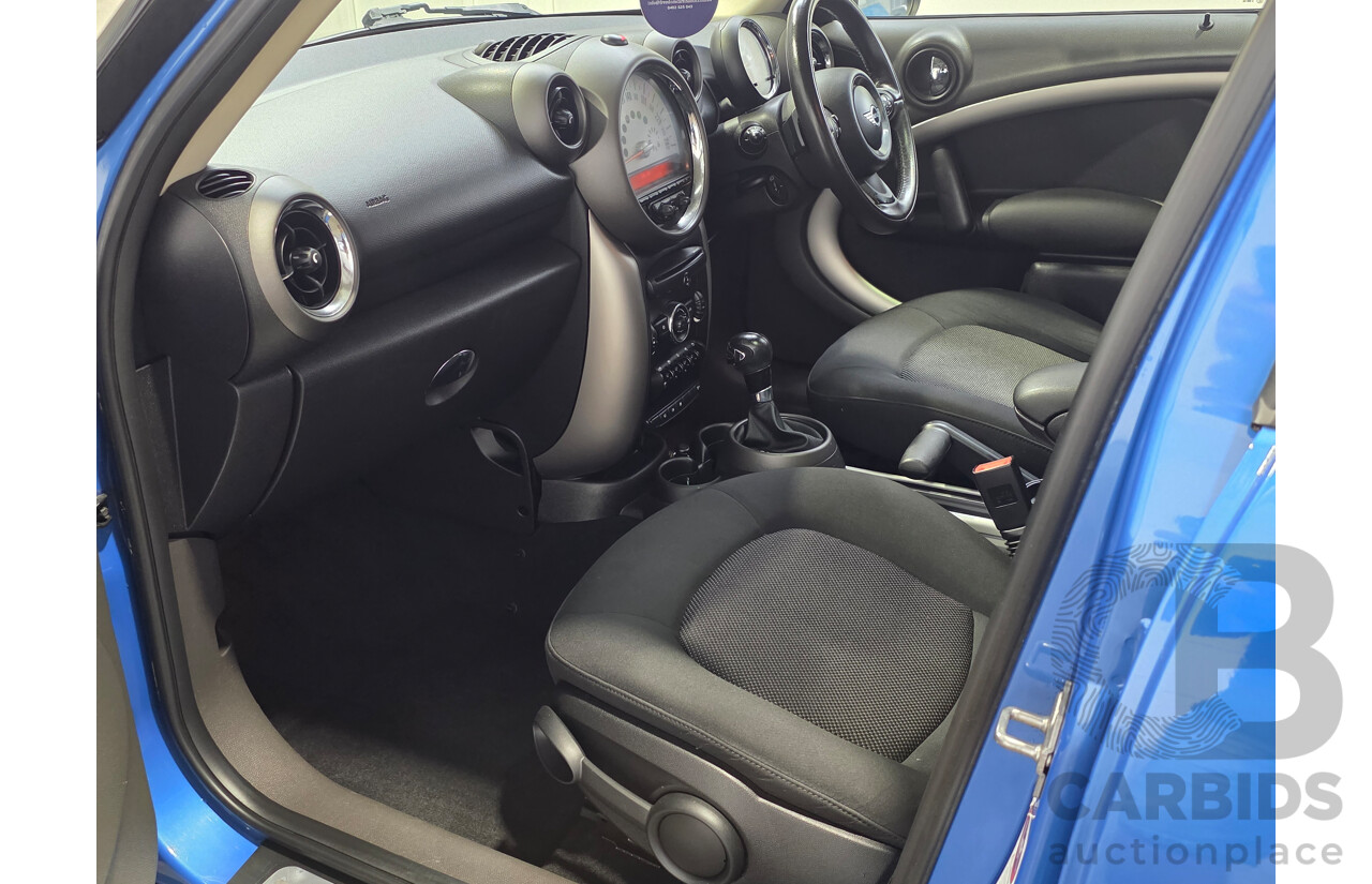 2/2012 Mini Cooper Countryman R60 MY12 4d Wagon True Blue Metallic 1.6L