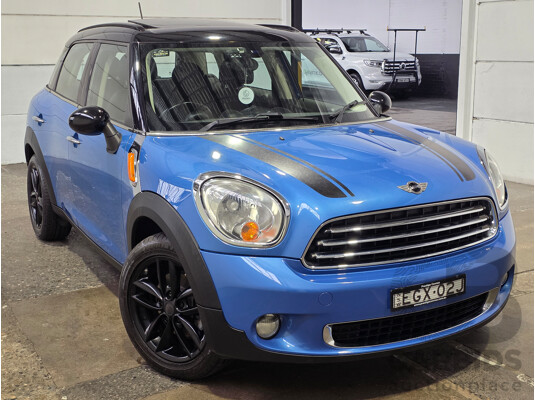 2/2012 Mini Cooper Countryman R60 MY12 4d Wagon True Blue Metallic 1.6L