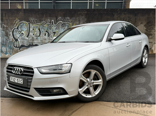9/2013 Audi A4 1.8 TFSI B8 (8K) MY13 4d Sedan Ice Silver Metallic 1.8L