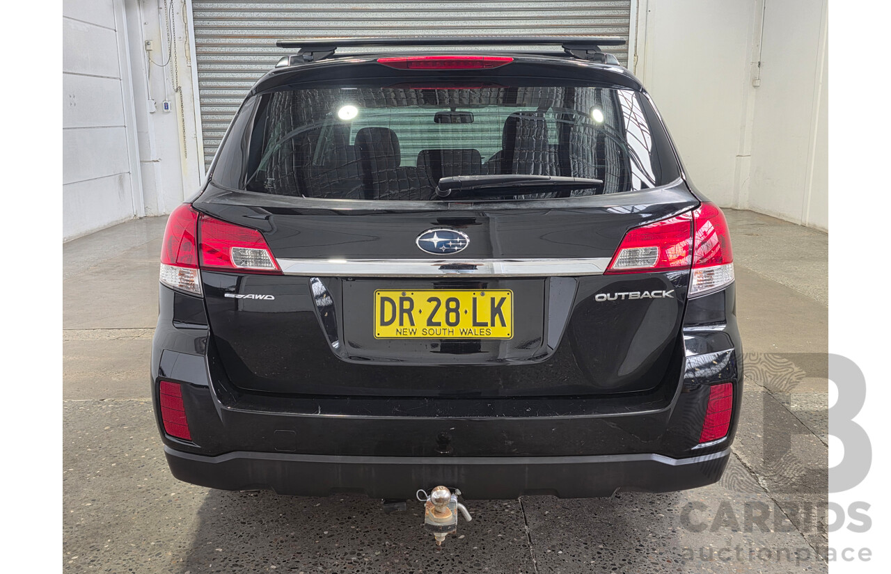2/2011 Subaru Outback 2.5i Premium (AWD) MY11 4d Wagon Crystal Black 2.5L