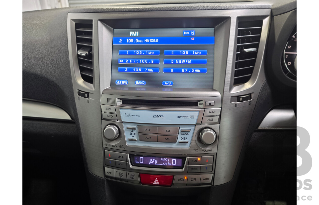 2/2011 Subaru Outback 2.5i Premium (AWD) MY11 4d Wagon Crystal Black 2.5L