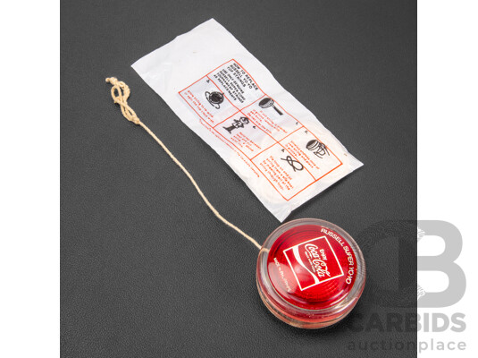 Vintage Russell Super Coca-Cola Yo-Yo with Spare Original String