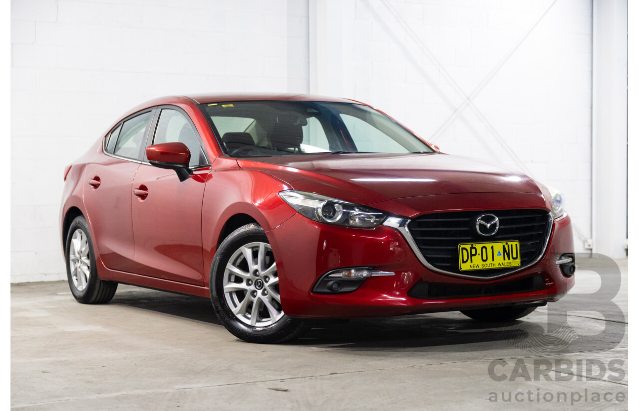 06/2017 Mazda Mazda3 MAXX FWD BN MY17 4D Sedan Red 2.0L