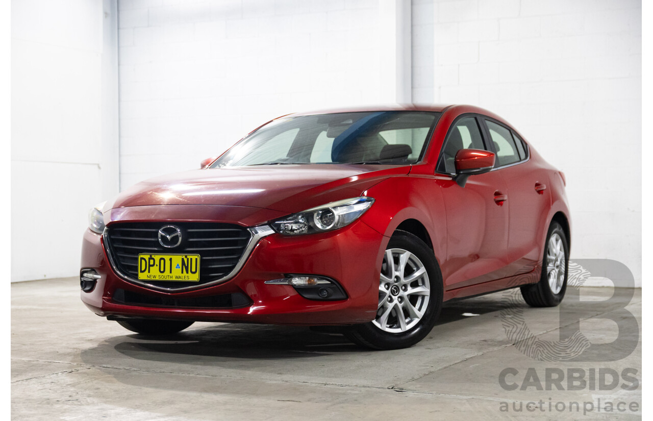 06/2017 Mazda Mazda3 MAXX FWD BN MY17 4D Sedan Red 2.0L