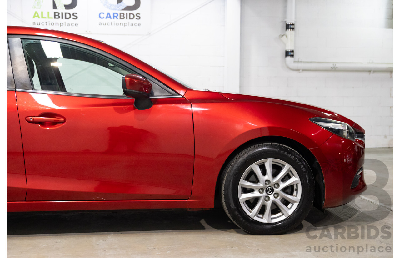 06/2017 Mazda Mazda3 MAXX FWD BN MY17 4D Sedan Red 2.0L