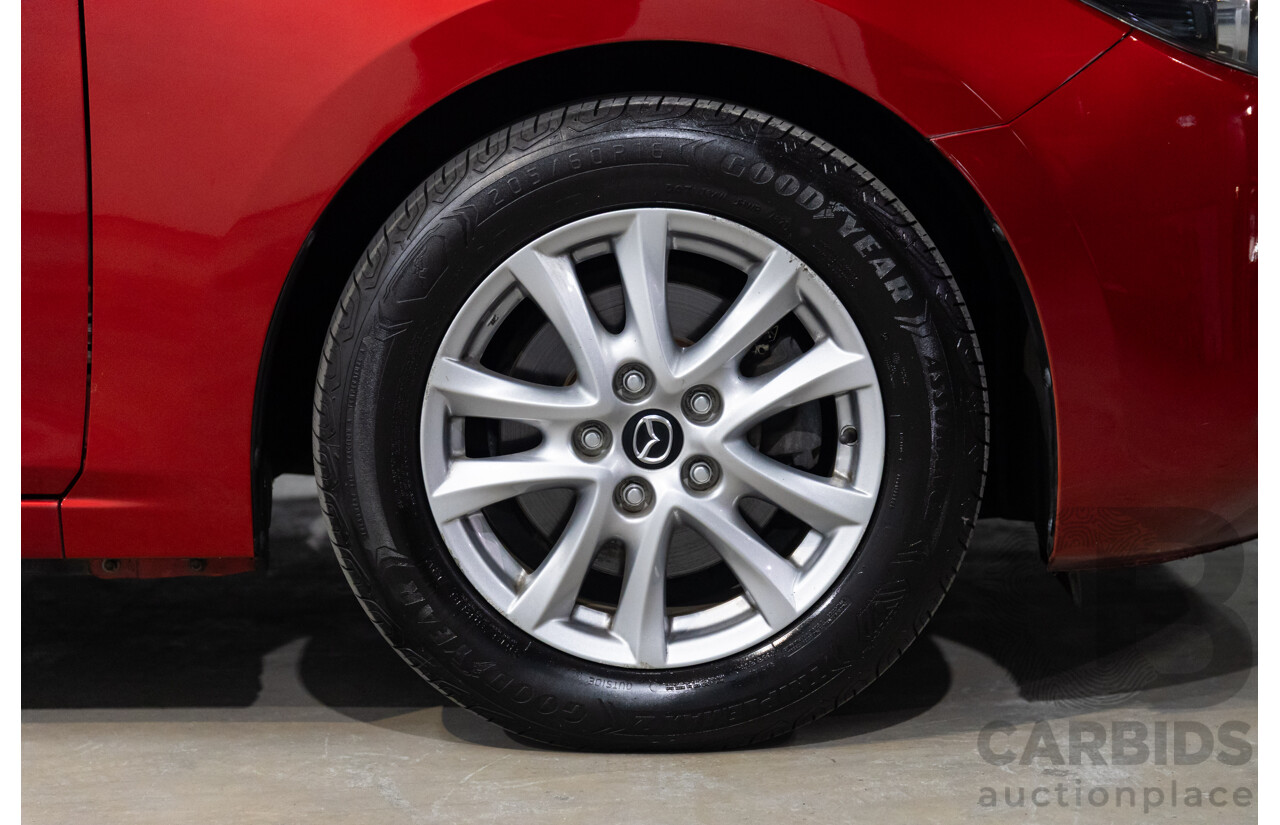 06/2017 Mazda Mazda3 MAXX FWD BN MY17 4D Sedan Red 2.0L