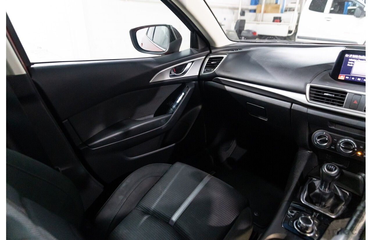 06/2017 Mazda Mazda3 MAXX FWD BN MY17 4D Sedan Red 2.0L