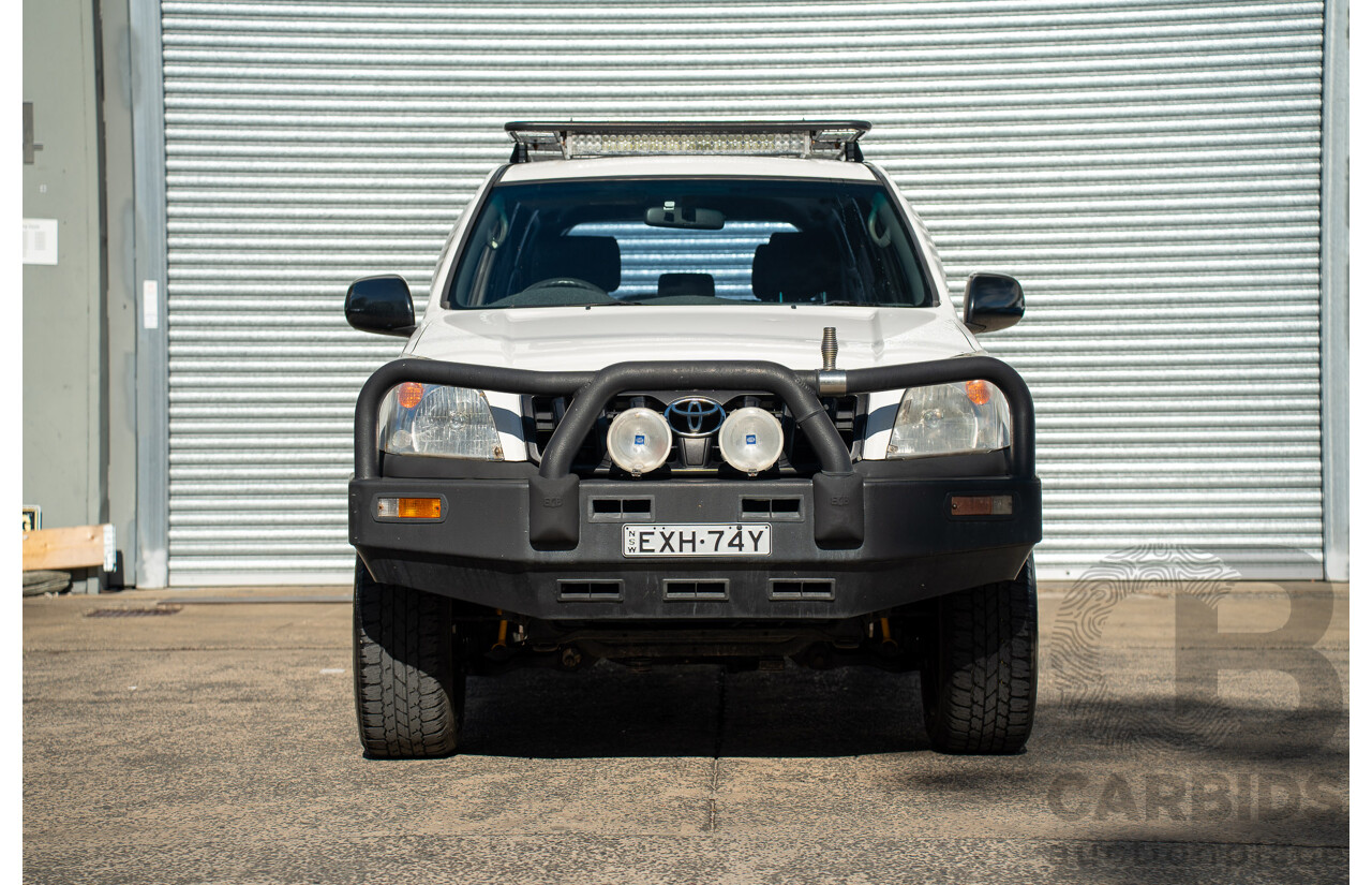 1/2006 Toyota Landcruiser Prado GX (4x4) KZJ120R 4d Wagon Arctic White Diesel Turbo 3.0L