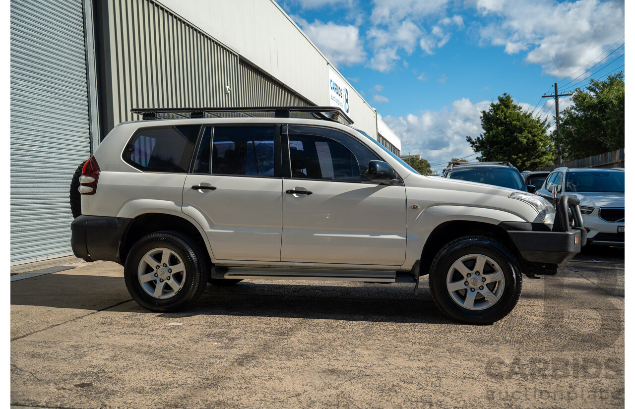 1/2006 Toyota Landcruiser Prado GX (4x4) KZJ120R 4d Wagon Arctic White Diesel Turbo 3.0L