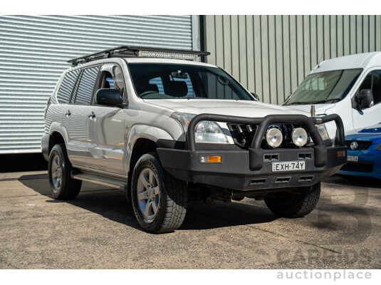 1/2006 Toyota Landcruiser Prado GX (4x4) KZJ120R 4d Wagon Arctic White Diesel Turbo 3.0L