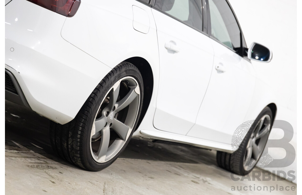 6/2014 Audi A4 2.0 TFSI S-Line Quattro B8 (8K) MY14 4d Sedan Glacier White Metallic Turbo 2.0L