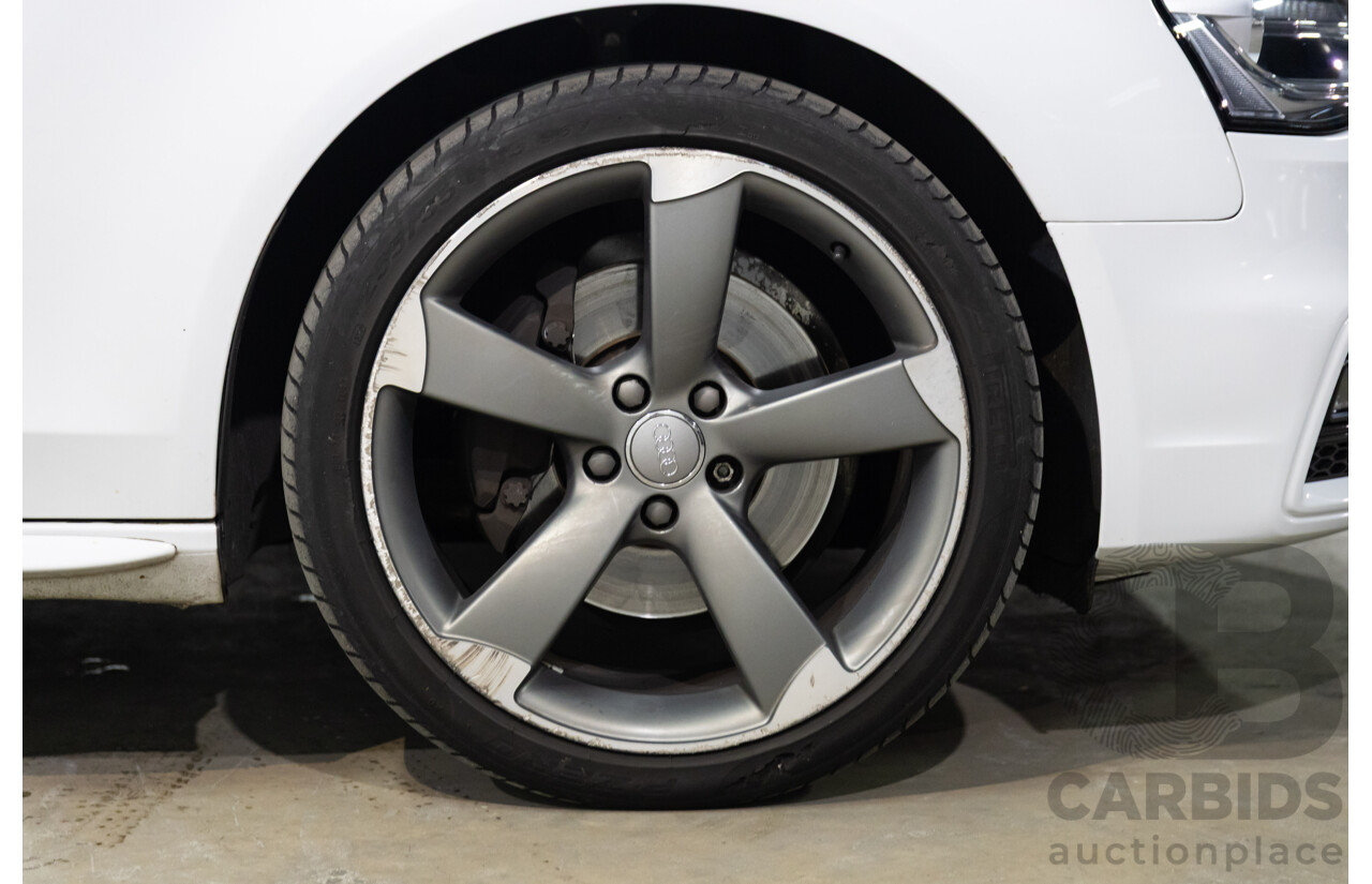 6/2014 Audi A4 2.0 TFSI S-Line Quattro B8 (8K) MY14 4d Sedan Glacier White Metallic Turbo 2.0L