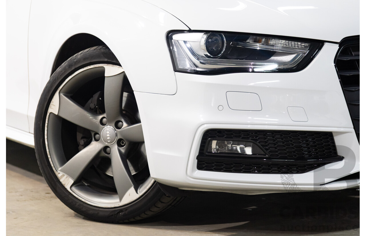 6/2014 Audi A4 2.0 TFSI S-Line Quattro B8 (8K) MY14 4d Sedan Glacier White Metallic Turbo 2.0L