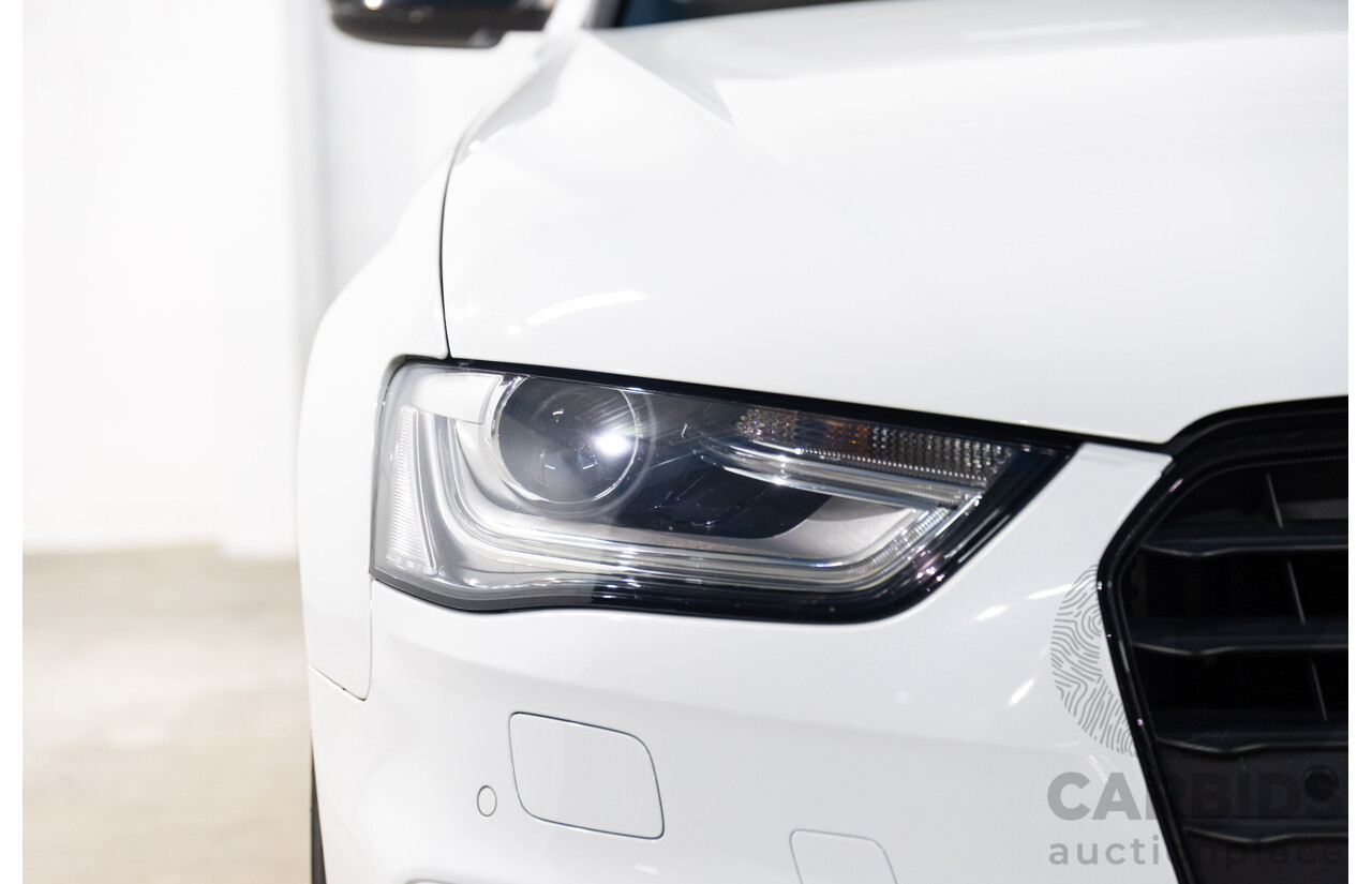 6/2014 Audi A4 2.0 TFSI S-Line Quattro B8 (8K) MY14 4d Sedan Glacier White Metallic Turbo 2.0L