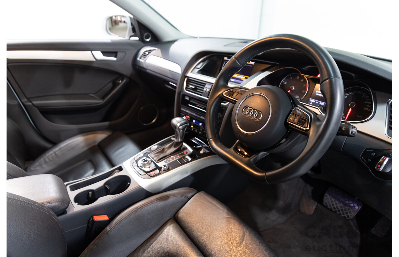 6/2014 Audi A4 2.0 TFSI S-Line Quattro B8 (8K) MY14 4d Sedan Glacier White Metallic Turbo 2.0L