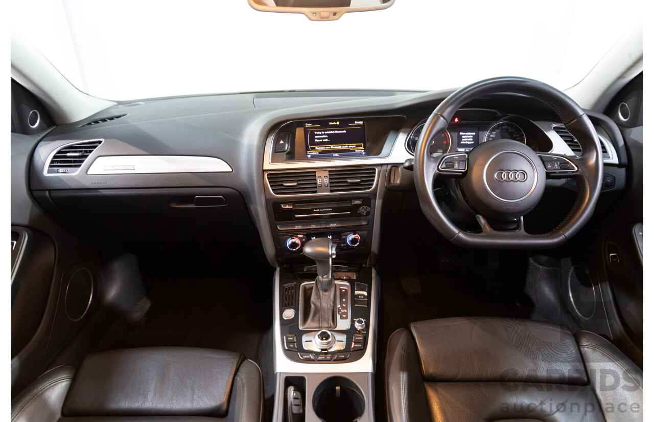 6/2014 Audi A4 2.0 TFSI S-Line Quattro B8 (8K) MY14 4d Sedan Glacier White Metallic Turbo 2.0L