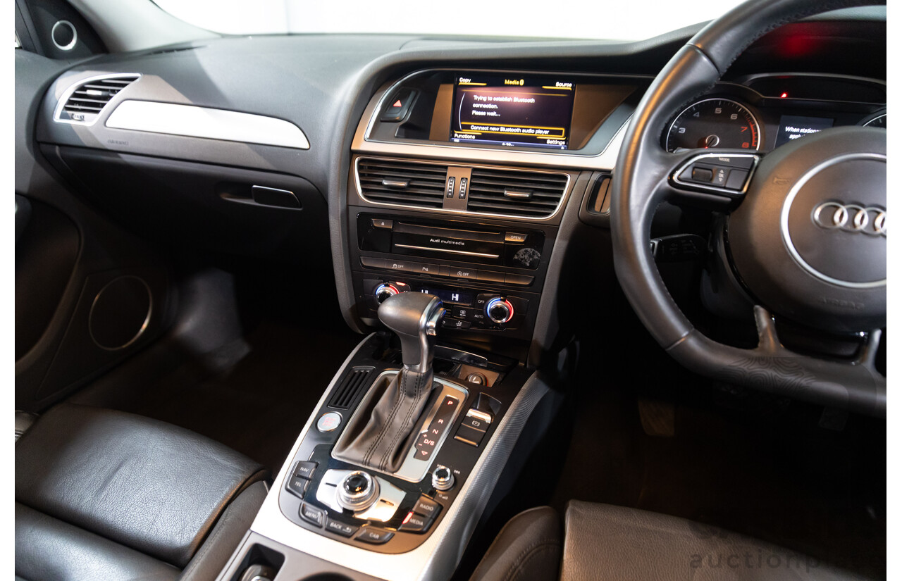 6/2014 Audi A4 2.0 TFSI S-Line Quattro B8 (8K) MY14 4d Sedan Glacier White Metallic Turbo 2.0L