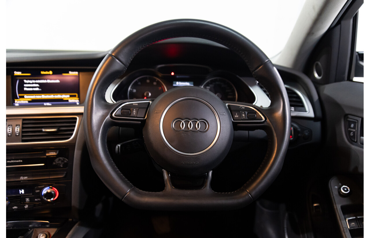6/2014 Audi A4 2.0 TFSI S-Line Quattro B8 (8K) MY14 4d Sedan Glacier White Metallic Turbo 2.0L