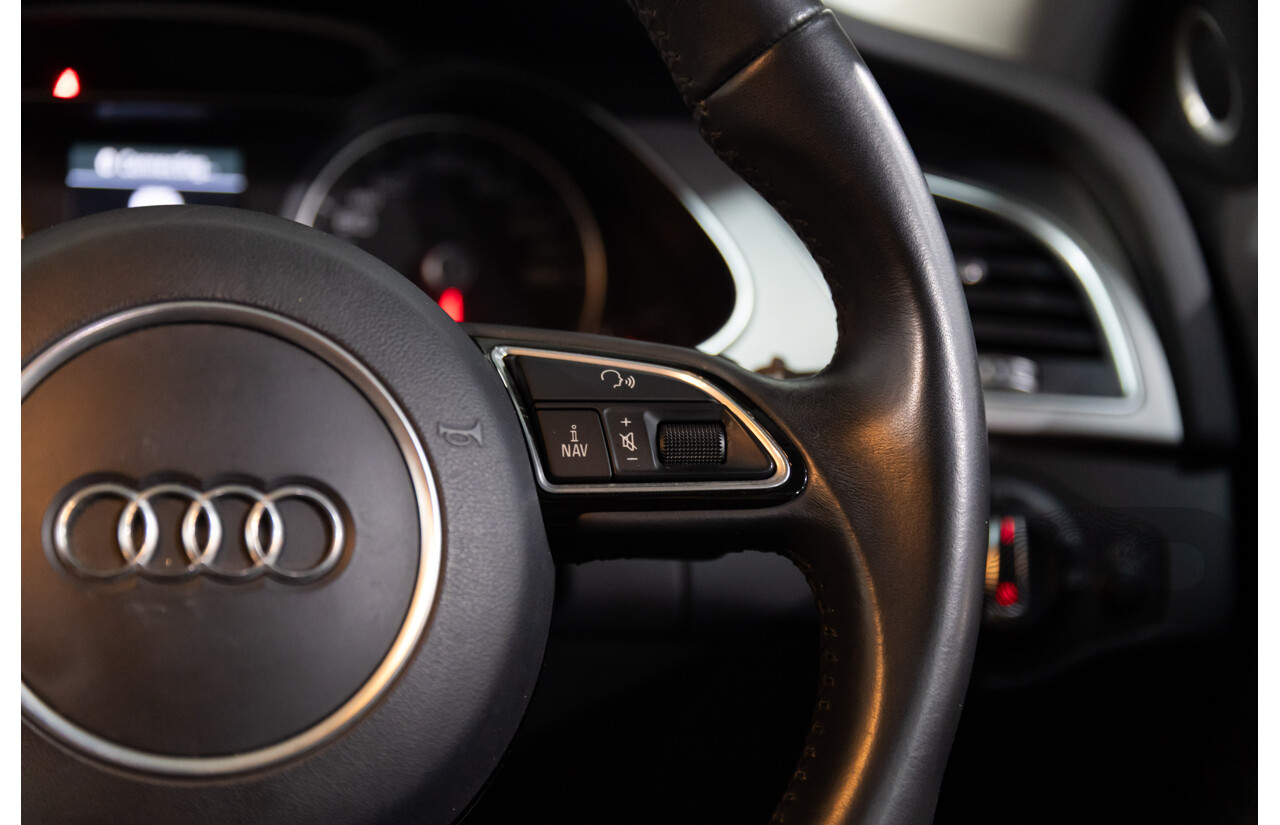 6/2014 Audi A4 2.0 TFSI S-Line Quattro B8 (8K) MY14 4d Sedan Glacier White Metallic Turbo 2.0L