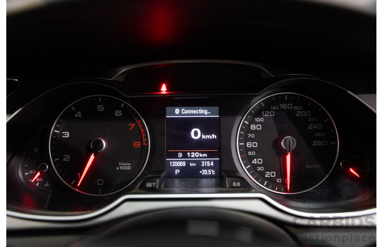 6/2014 Audi A4 2.0 TFSI S-Line Quattro B8 (8K) MY14 4d Sedan Glacier White Metallic Turbo 2.0L