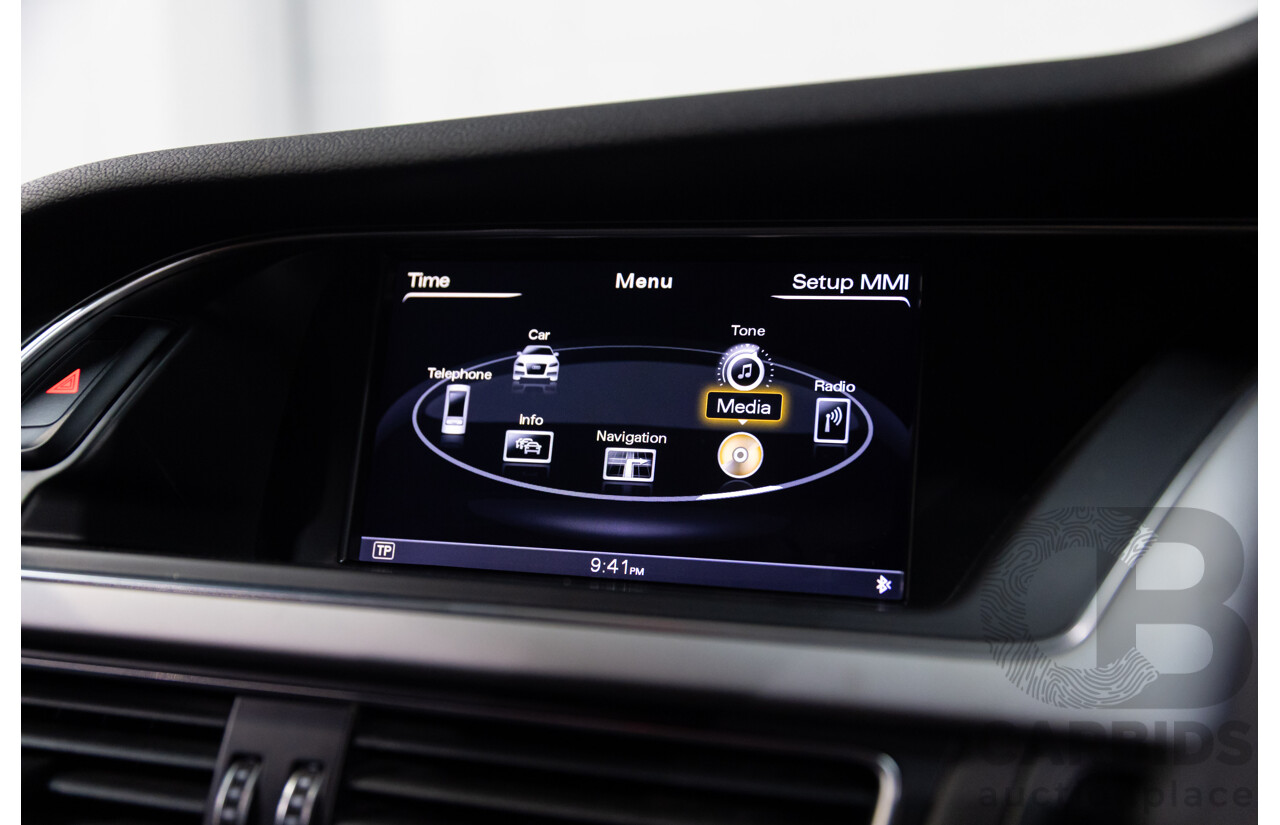 6/2014 Audi A4 2.0 TFSI S-Line Quattro B8 (8K) MY14 4d Sedan Glacier White Metallic Turbo 2.0L