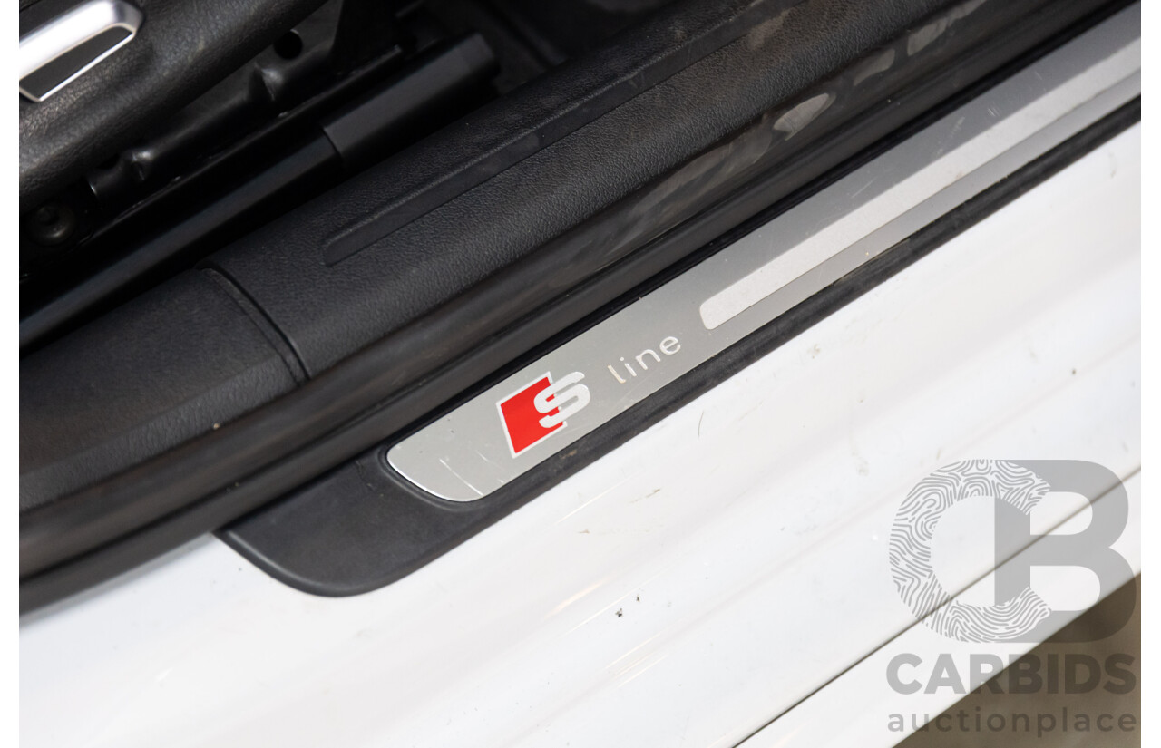 6/2014 Audi A4 2.0 TFSI S-Line Quattro B8 (8K) MY14 4d Sedan Glacier White Metallic Turbo 2.0L
