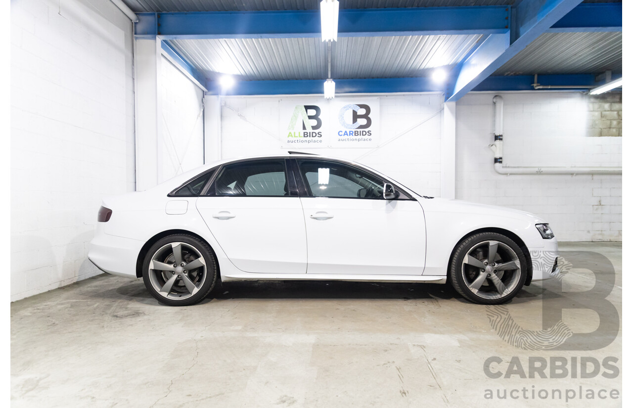 6/2014 Audi A4 2.0 TFSI S-Line Quattro B8 (8K) MY14 4d Sedan Glacier White Metallic Turbo 2.0L