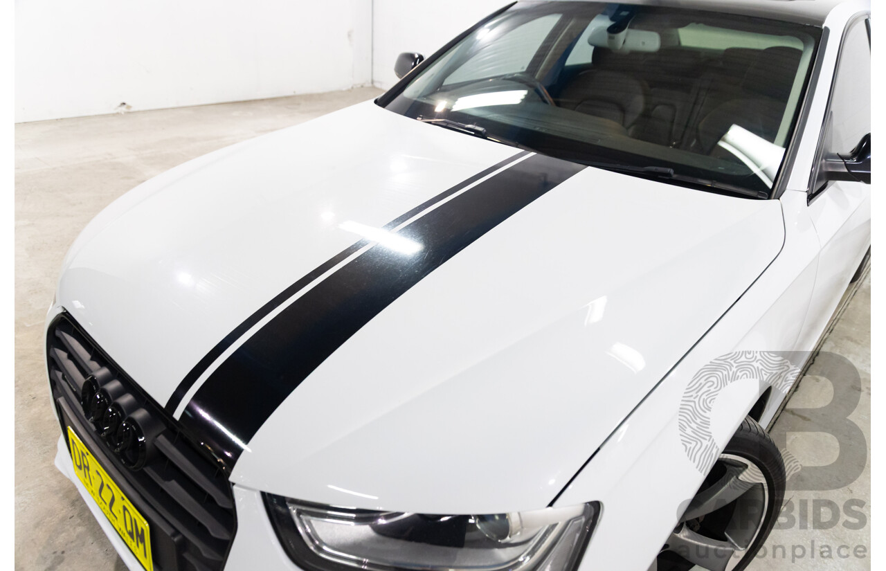 6/2014 Audi A4 2.0 TFSI S-Line Quattro B8 (8K) MY14 4d Sedan Glacier White Metallic Turbo 2.0L