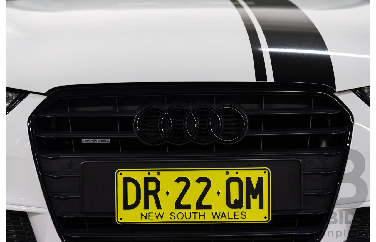 6/2014 Audi A4 2.0 TFSI S-Line Quattro B8 (8K) MY14 4d Sedan Glacier White Metallic Turbo 2.0L