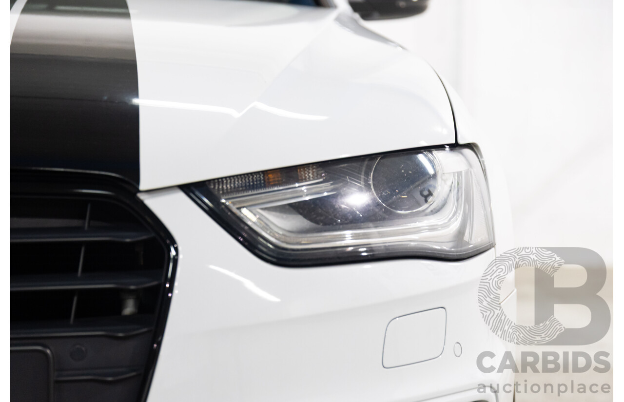 6/2014 Audi A4 2.0 TFSI S-Line Quattro B8 (8K) MY14 4d Sedan Glacier White Metallic Turbo 2.0L