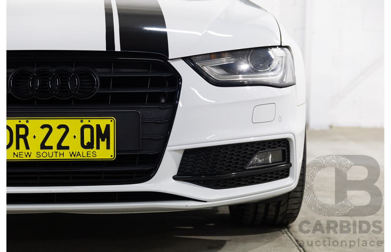 6/2014 Audi A4 2.0 TFSI S-Line Quattro B8 (8K) MY14 4d Sedan Glacier White Metallic Turbo 2.0L