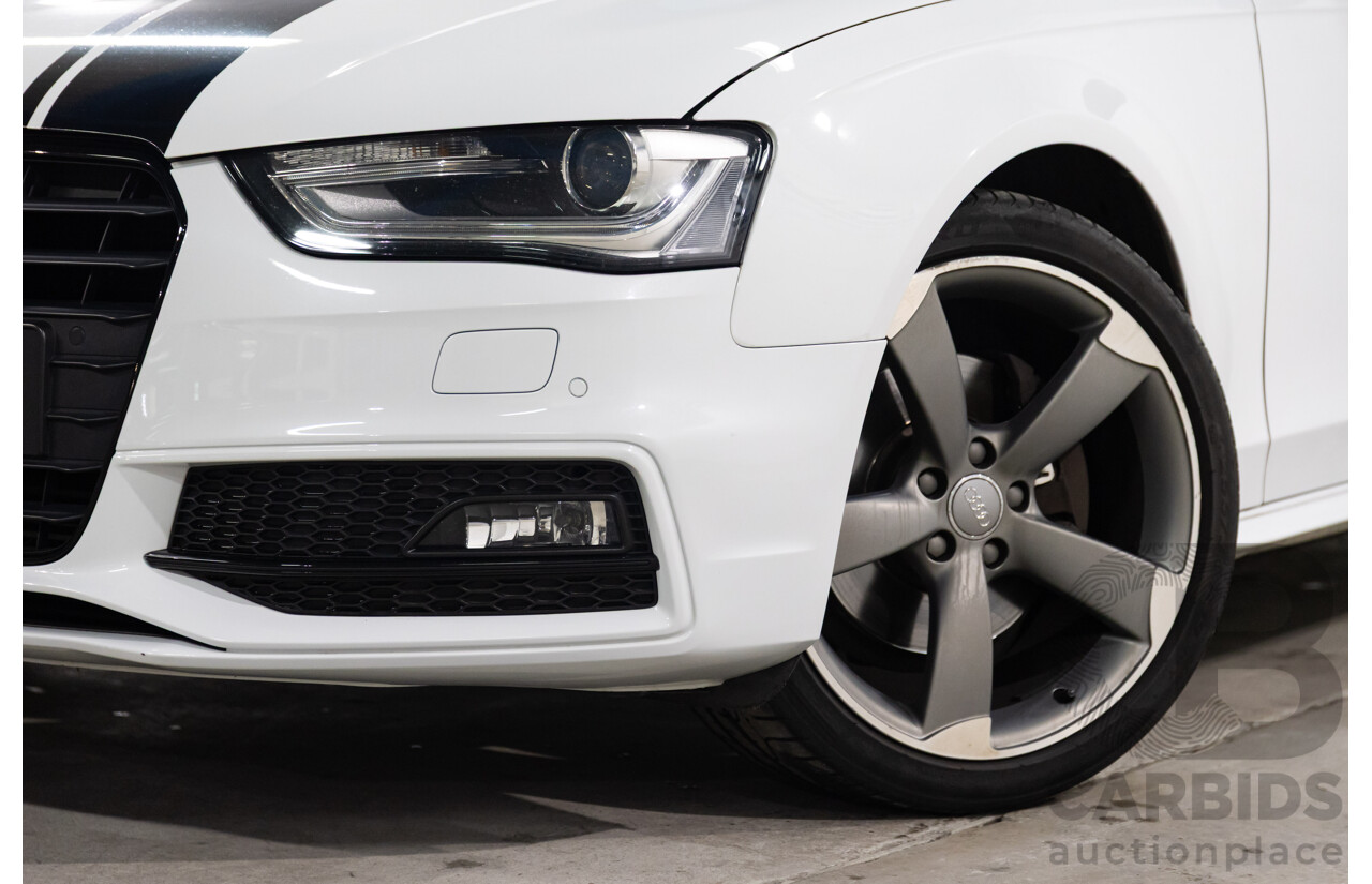 6/2014 Audi A4 2.0 TFSI S-Line Quattro B8 (8K) MY14 4d Sedan Glacier White Metallic Turbo 2.0L