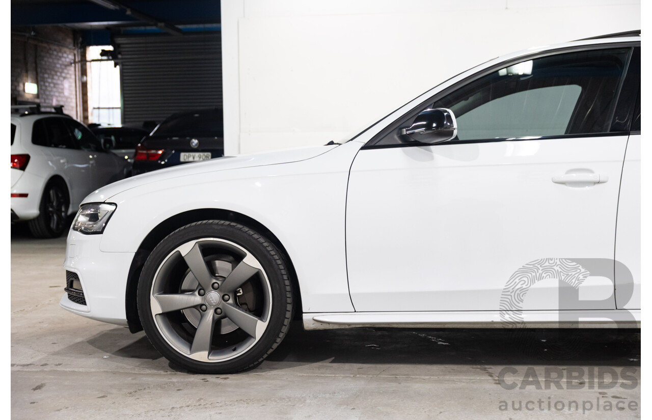 6/2014 Audi A4 2.0 TFSI S-Line Quattro B8 (8K) MY14 4d Sedan Glacier White Metallic Turbo 2.0L