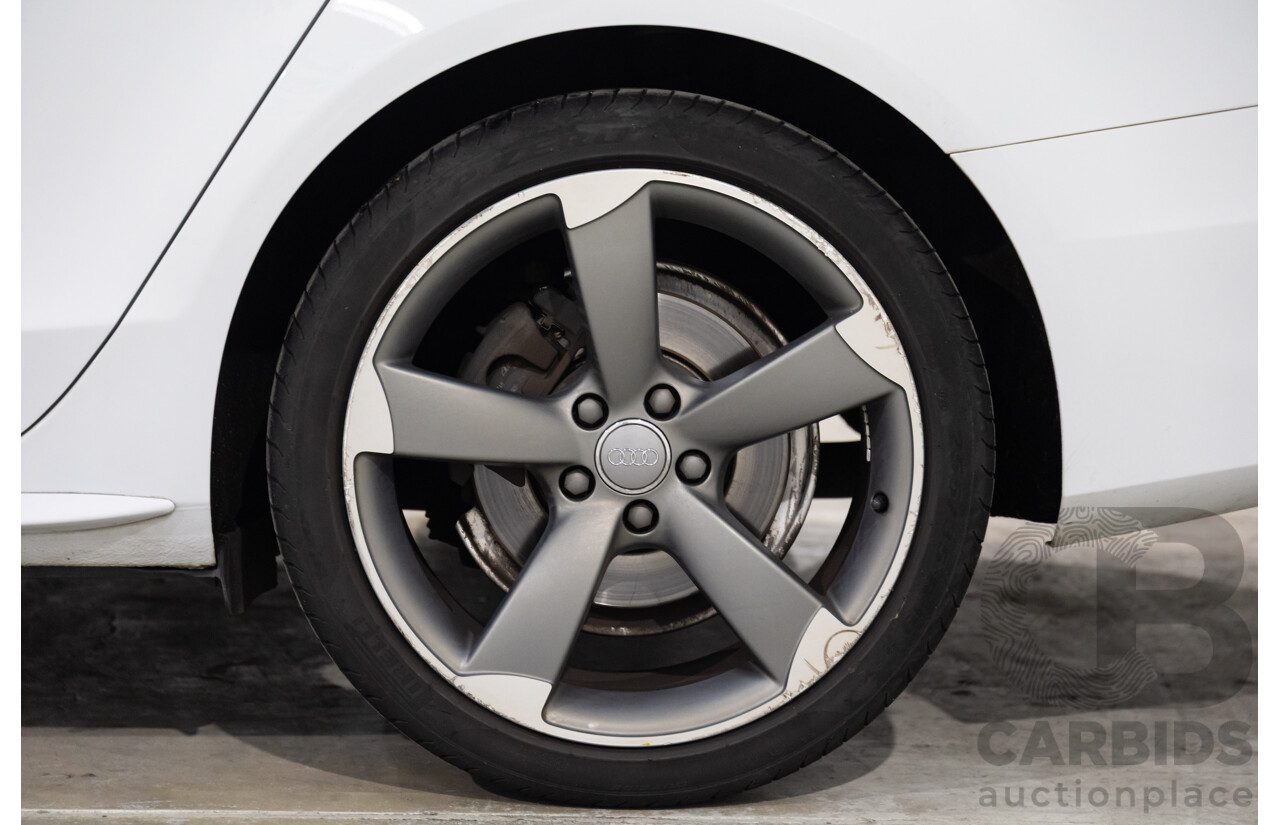 6/2014 Audi A4 2.0 TFSI S-Line Quattro B8 (8K) MY14 4d Sedan Glacier White Metallic Turbo 2.0L