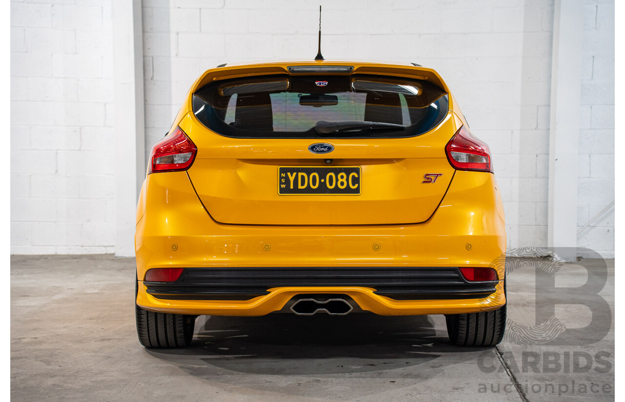 04/2015 Ford Focus ST (FWD) LZ 5D Hatchback Yellow Turbo 2.0L