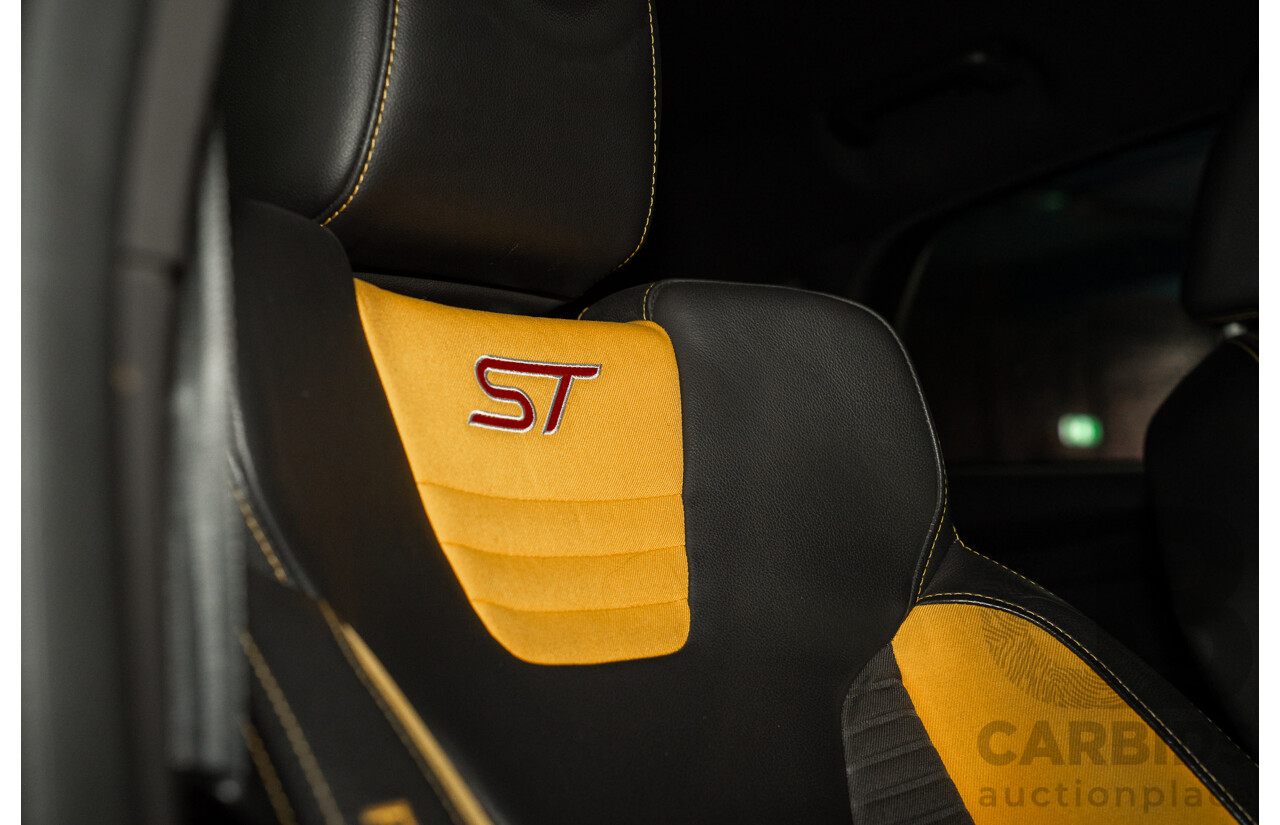 04/2015 Ford Focus ST (FWD) LZ 5D Hatchback Yellow Turbo 2.0L